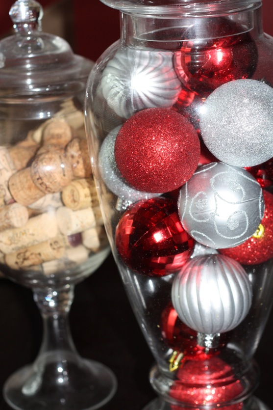 Christmas Balls in Jar