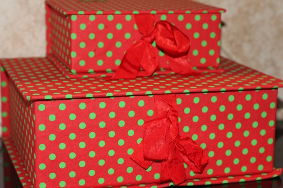 Christmas Polka Dot Boxes