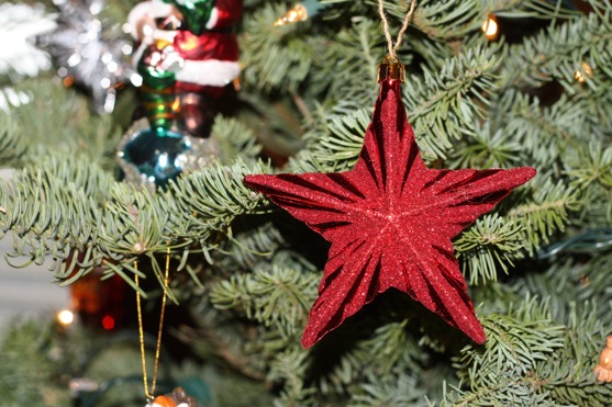 Christmas Tree Red Star