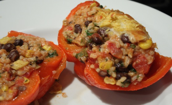 Southwest Stuffed Bell Peppers | The Picky Apple